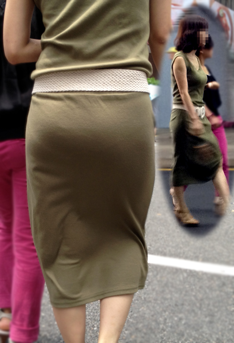 【アジアの街撮り】ロングスカートなのに何故かエロいお姉さんwww